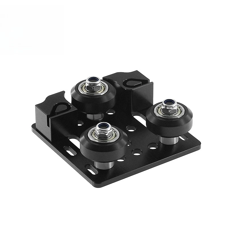 1/2pcs 3D Printer Accessories Three-Wheeled Clip Slider V-Slot EU2020 Aluminum Profile Wheel