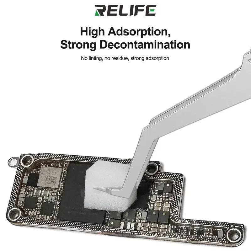 RELIFE HO1, 500 piezas de esponjas de limpieza nano sin residuos para pantalla, PCB, placa base, vidrio trasero, cámara, flux de soldadura, marco, herramienta de limpieza 3