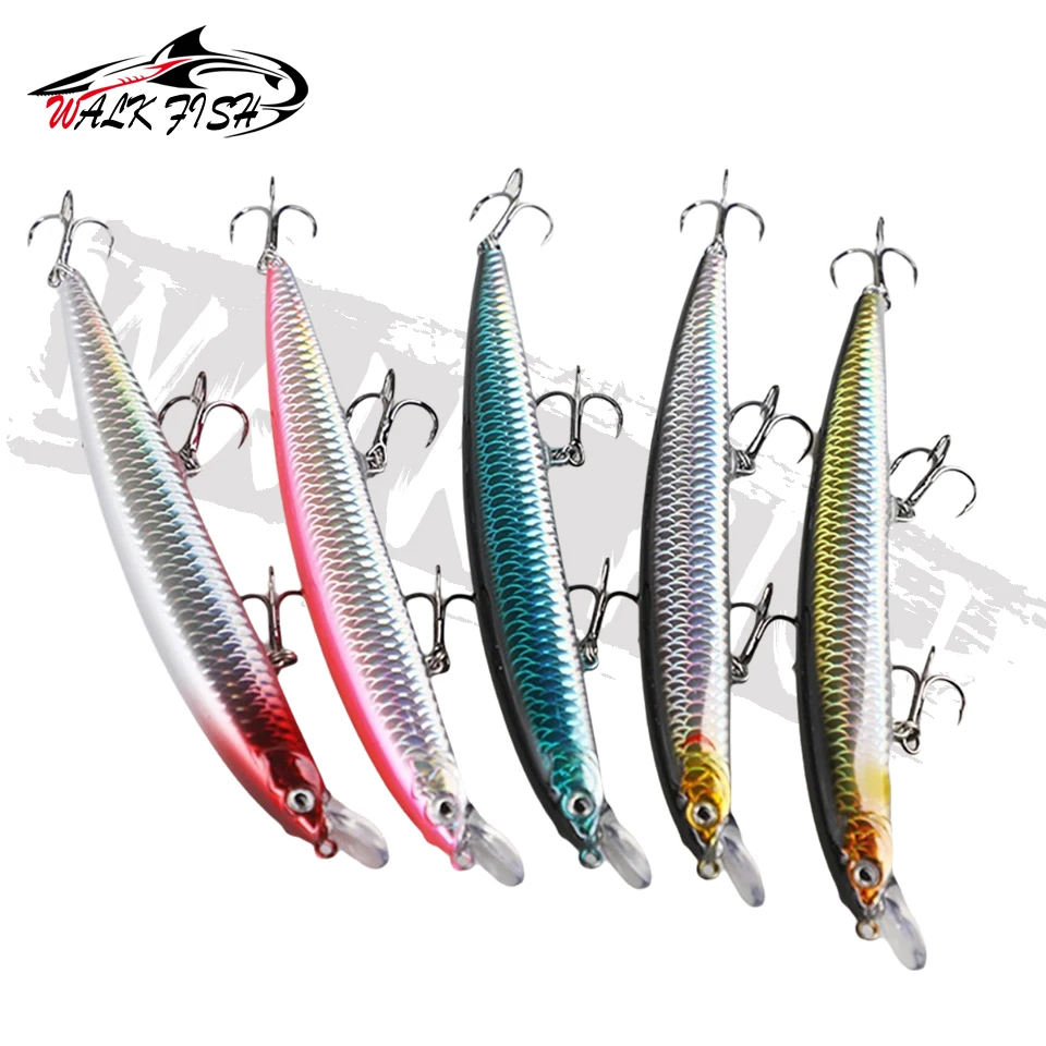 WALK FISH 1 Stück 150mm 22g Testar Big Minnow Angelköder Schwimmende Wobbler Künstlicher Harter Köder Plastikfisch für Karpfen, Forelle, Seebarsch – Detail 11