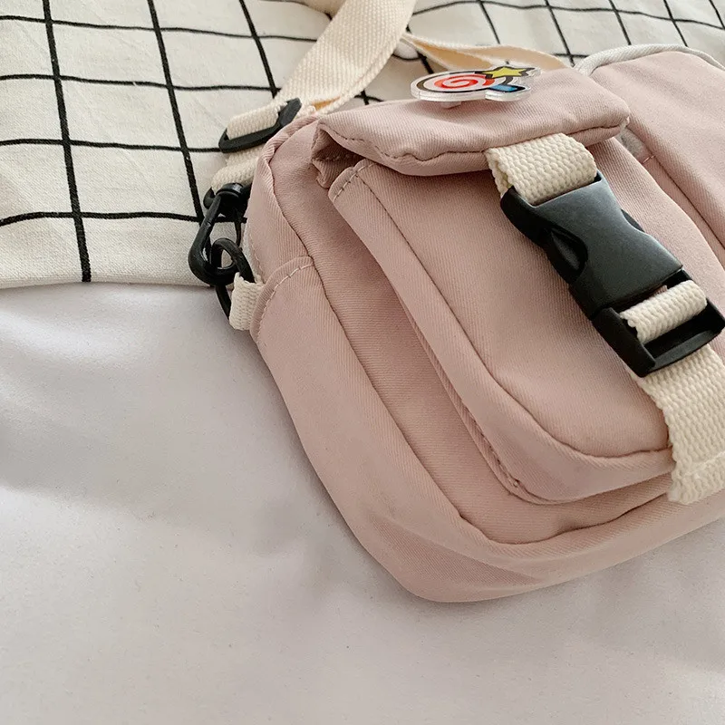 Fashion Canvas Crossbody Bags for Women 2023 Small Shoulder Messenger Bag Students Cotton Cloth Mini Female Handbags Purse Flap