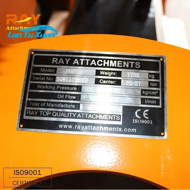 Hydraulic Stone Side Type Jack Breaker Hammer Attachment For Backhoe Loader