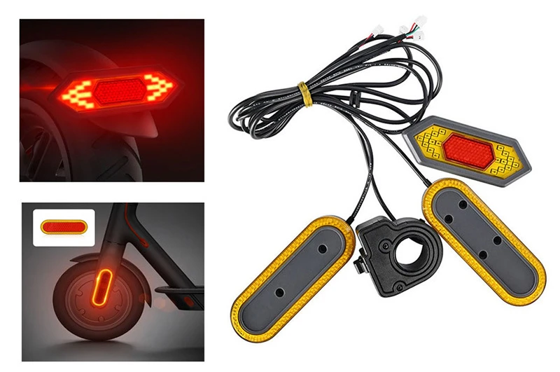 Electric scooter led night turn signal, wholesale M365/pro/pro2 universal steering warning light