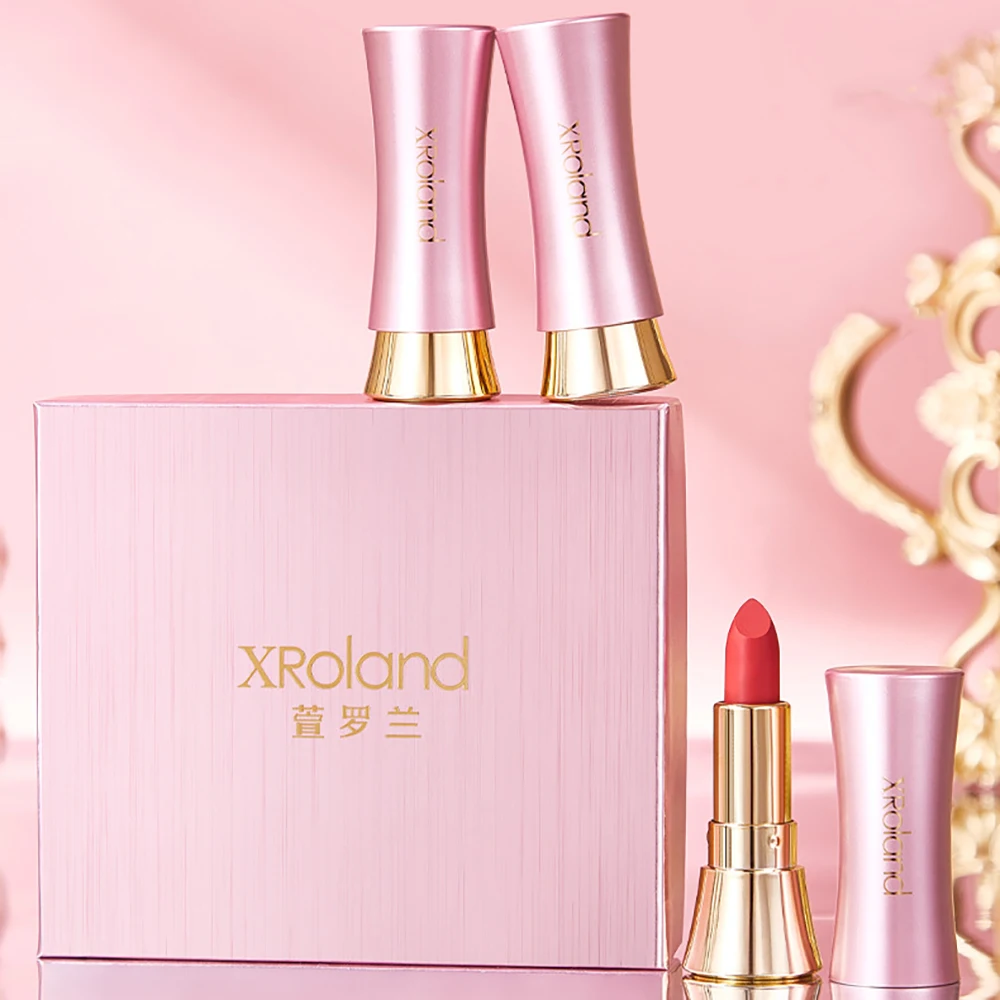 3Pcs/Set Lipstick Lip Makeup Velvet Matte Lipstick Make-up for women Lip Stick Moisturizing Matte Lip Gloss Lips Cosmetics