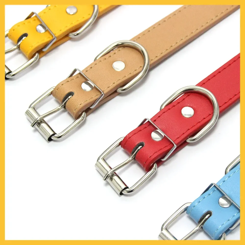(Gratis bling strass letter) Aangepaste huisdier kat hondenhalsband lederen puppyhalsbanden voor kleine middelgrote honden doel gepersonaliseerde