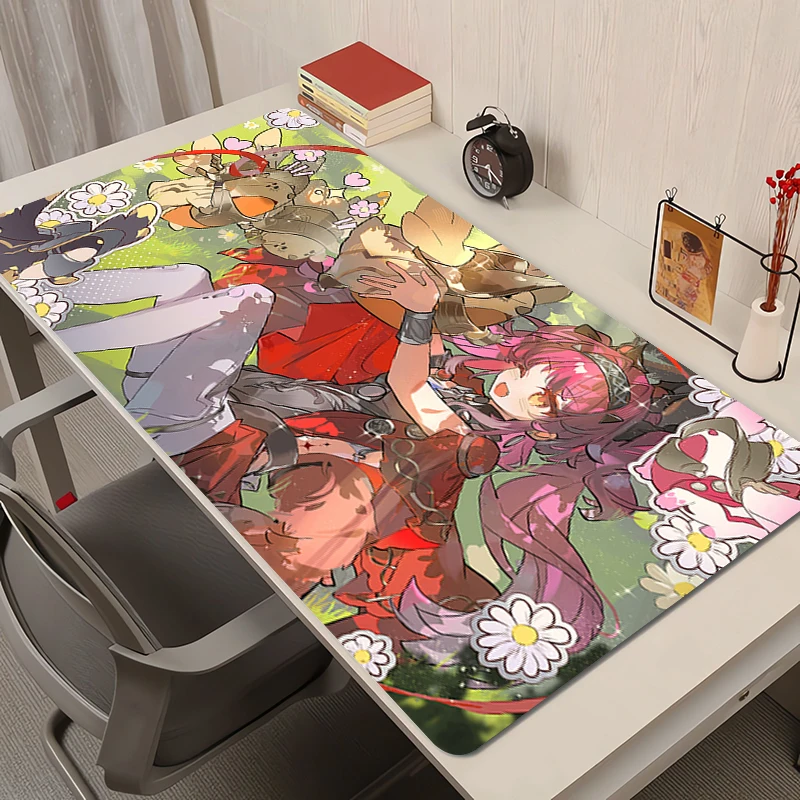 Gamer Muismat Laptop Wuthering Waves Lupa Muismat Office PC Gaming Accessoires Anime Desktop Mat Kawaii Antislip Toetsenbord Pad