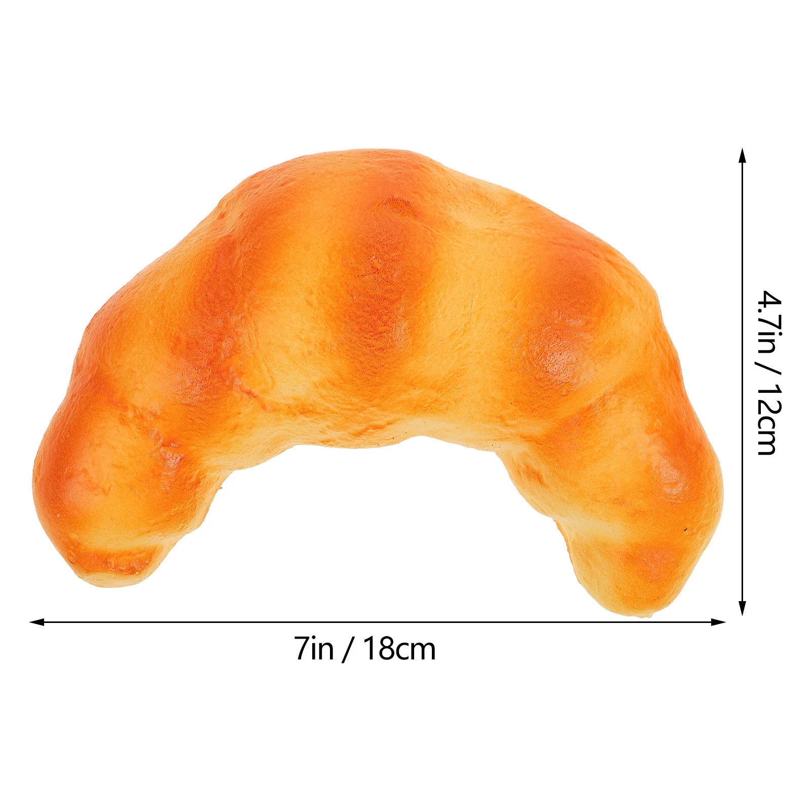 Faux bjxArtificiel, Modèle Alimentaire de Simulation, Accessoire de Cuisine, Croissant, Pain PU, Décoration