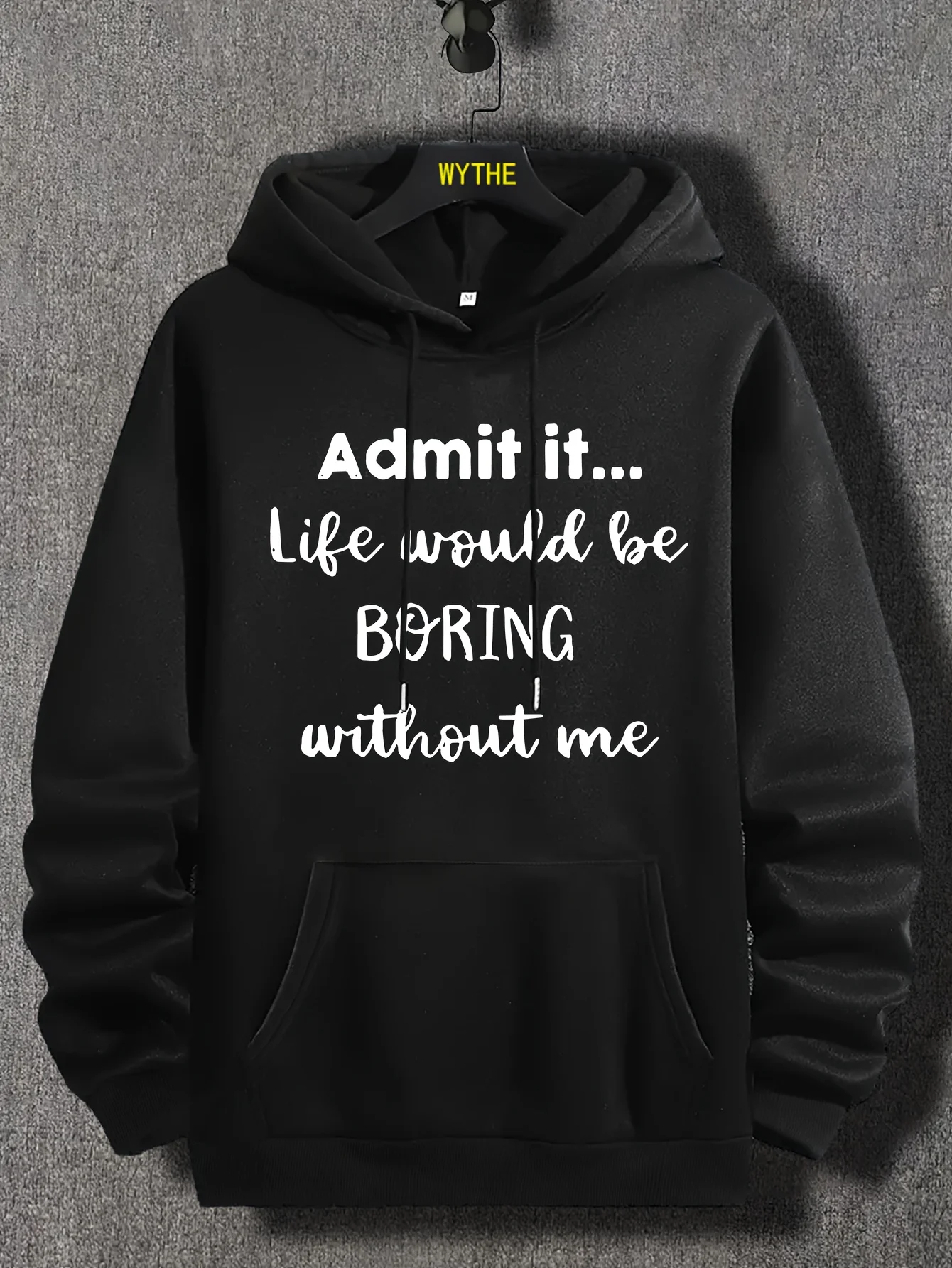 

Polyester Loose Fit Hoodie - Machine Washable, Geometric Pattern for Spring, Autumn & Winter - New Solid Color Printed