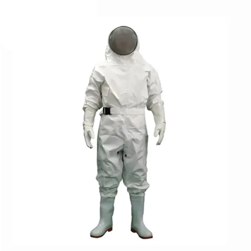 Thickened one-piece anti-bee protective clothing, full set of equipment, transparent large face screen, including latex gloves