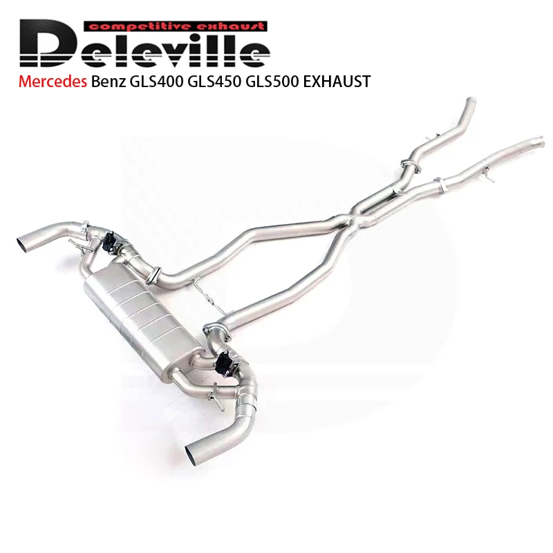High Performance Exhaust Catback For Mercedes-Benz GLS400 X166 3.0T 2016-2019 Stainless Steel Exhaust Pipes Exhaust System
