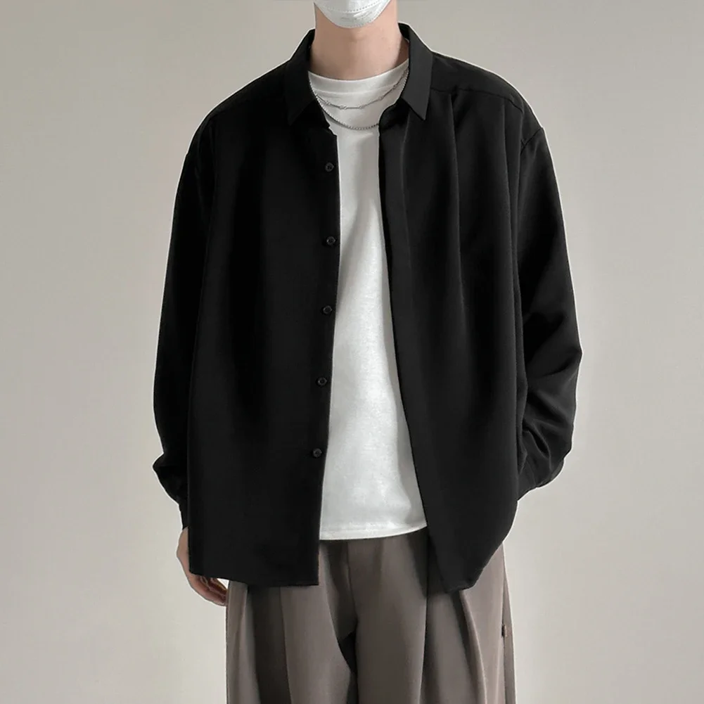 

Casual Drape Top Commuting Shirt For Casual Occasions Khaki Comfortable Commuting Shirt Multiple Sizes Available
