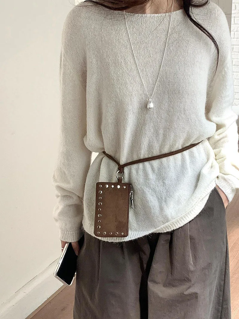 جديد رصع حقيبة كتف حامل بطاقة الائتمان الصغيرة ليوبارد عملات المحافظ للنساء حقيبة يد محفظة برشام قلادة حقائب كروسبودي