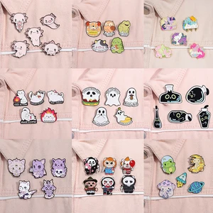 Hewan 5-7 Buah/Set Pin Enamel Penguin Kelelawar Lebah Burung Hantu Logam Bros Mode Kerah Lencana Ransel Pakaian Perhiasan Hadiah untuk Teman 10 pin non biner penjualan terbaik - №