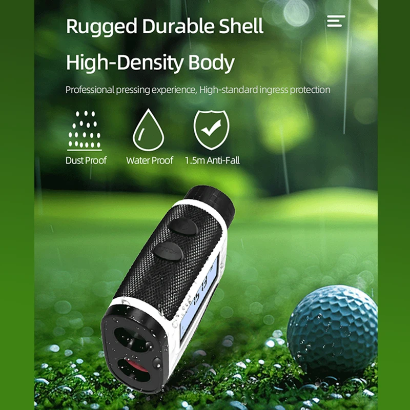 빙엠 아웃도어 사냥 골프 장비, 슬로프 거리 잠금 기능, 고정밀 7배 줌, 깃발 진동 잠금 거리측정기