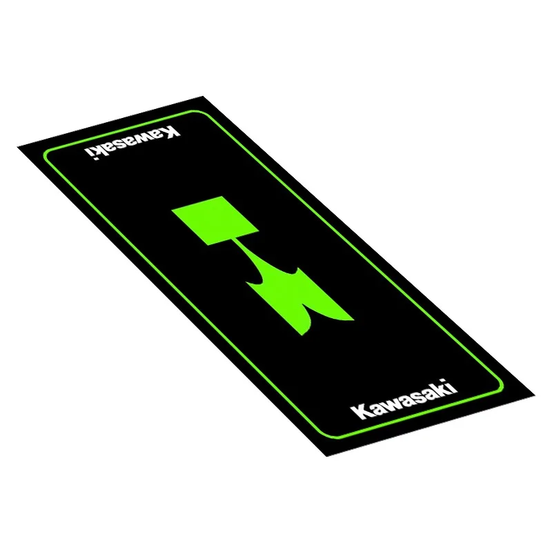 Aangepaste Kawasaki Ninja motorfiets parkeermat antislip garagekleed waterdicht racen moto display tapijt decoratie mat