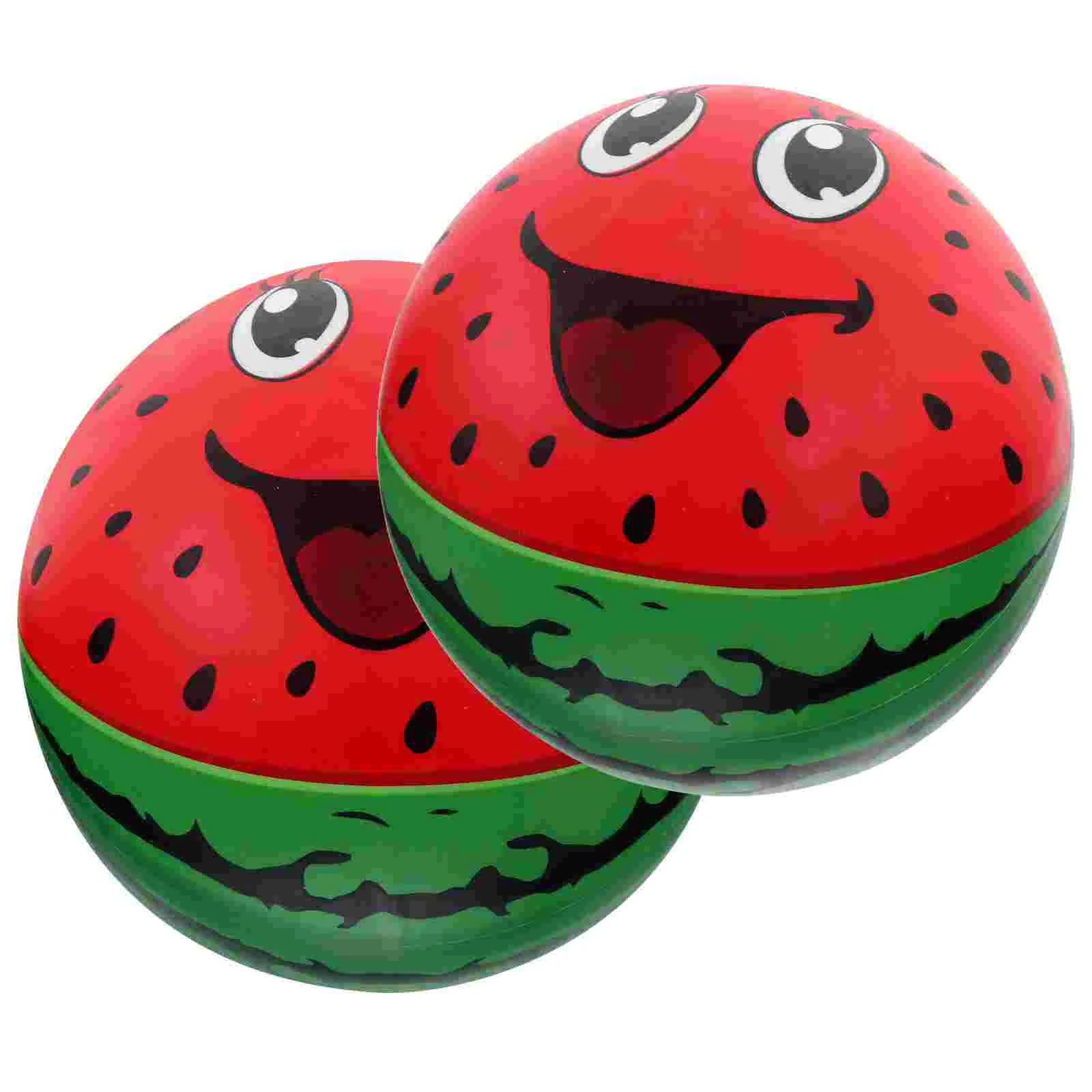 

2 Pcs Toys Kids Pool Inflatable Racket Ball Beach Balls Watermelon Pat The Portable for Decor Party Favor Decorative Child