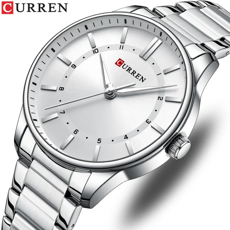 CURREN 8430 Classic Fashion Men\'s Quartz Watch Luminous Simple Gold Stainless Steel Business Casual Watches for Men reloj hombre