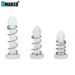 100Pcs 5.4mm Plastic Nail Heatsink Mount Pin Cooling Fan Plastic Spring Clips Secure The Heat Sink Plastic Set Kit