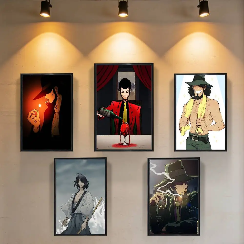 Goemon Ishikawa LUPIN Daisuke Jigen Wall Art Anime Canvas Painting Poster For Living Room Decoration Picture Home Decor