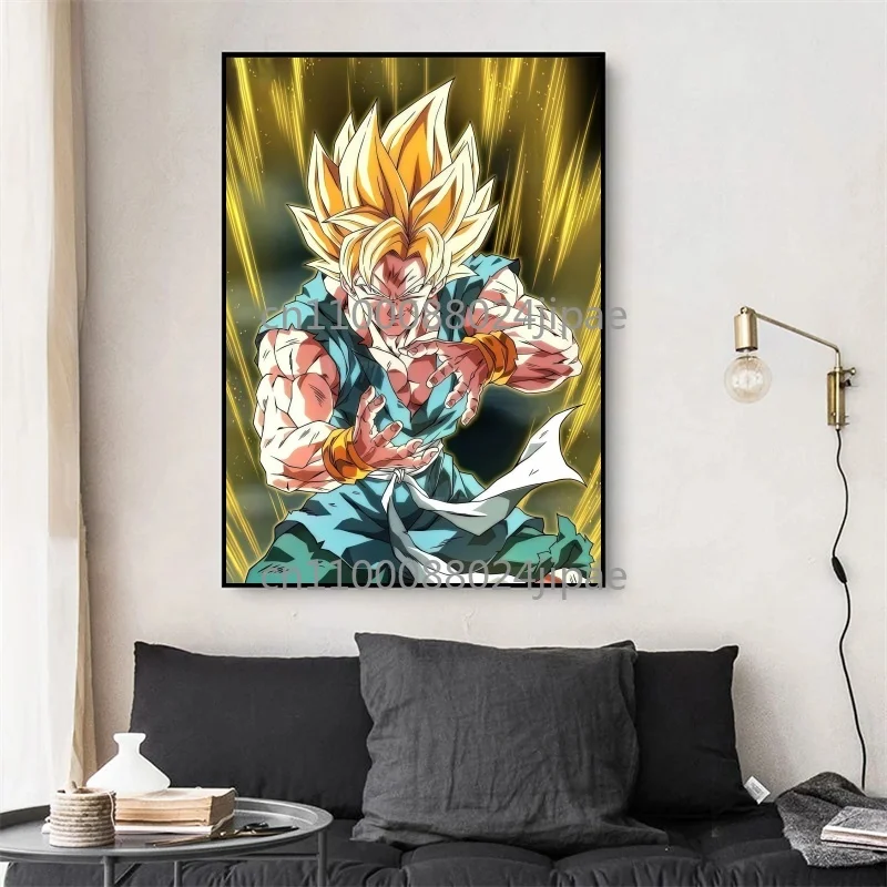 Anime Classic Dragon Ball Goku Vegeta Super Saiyan Immagini ad alta definizione Pittura su tela Pittura colorata Opere d'arte Miglior regalo