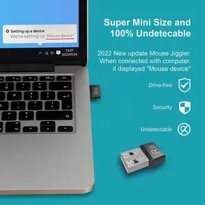 Rii RT301 USB Mouse Jiggler, Penggerak Mouse Tidak Terdeteksi Jiggler Penggerak Mouse Komputer Otomatis, Membuat Komputer Tetap Terjaga, Mensimulasikan Mouse 6 mobil tikus penjualan terbaik - №