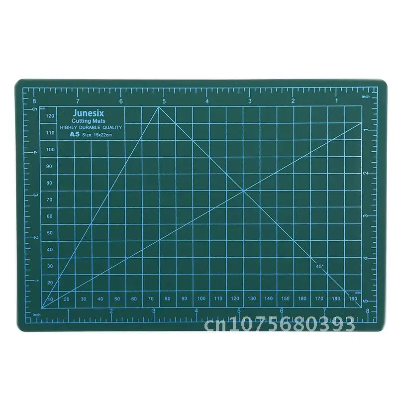 Grade impressa linhas placa do pvc, artesanato Quilting, auto cura, corte Mat, A5, 1pc