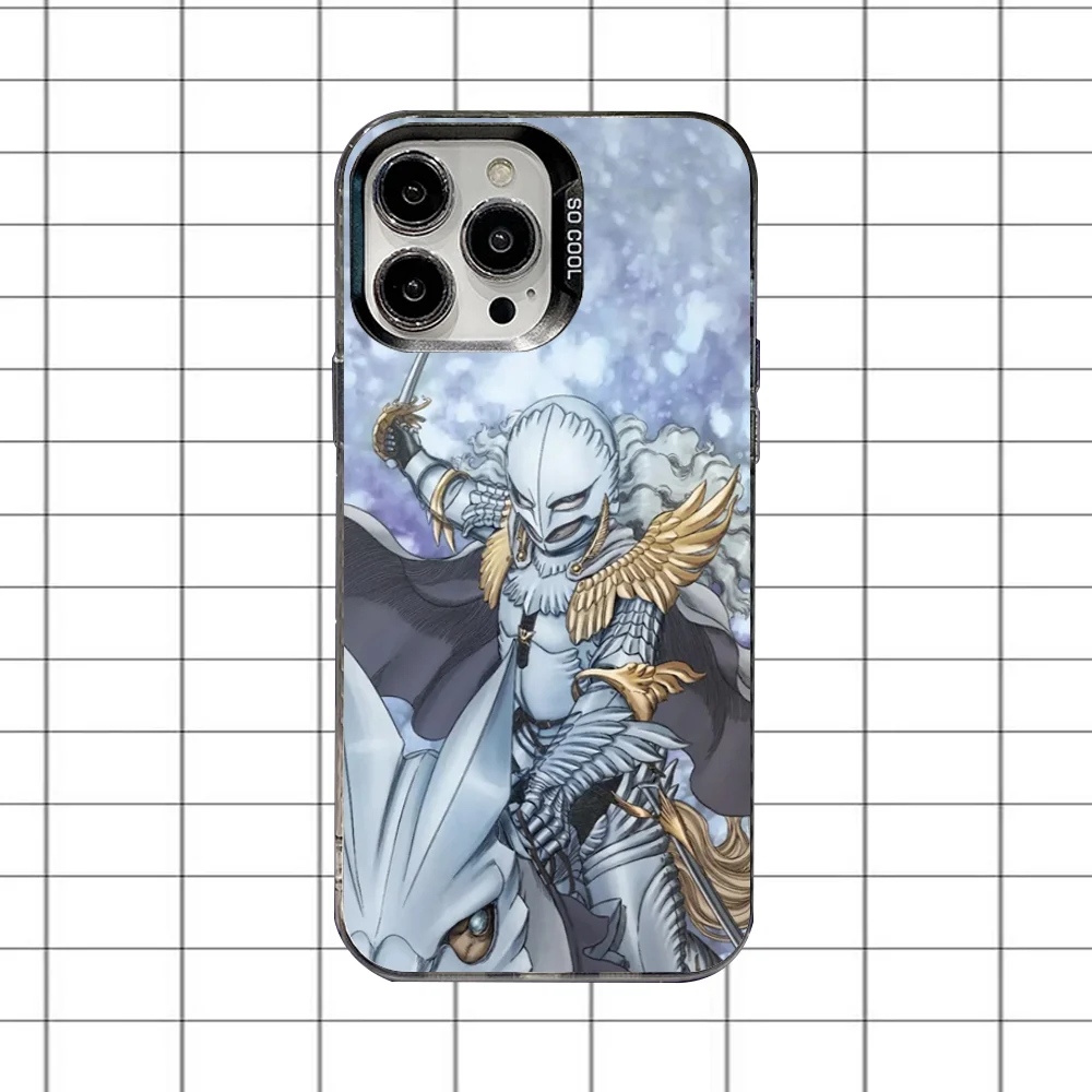 Griffith B-BerserkS Phone Case For iPhone 16,15,14,13,12,11,8,7,Pro,Max,Plus,Mini,XS,SE Anti Fall Black Matte Hard view 6