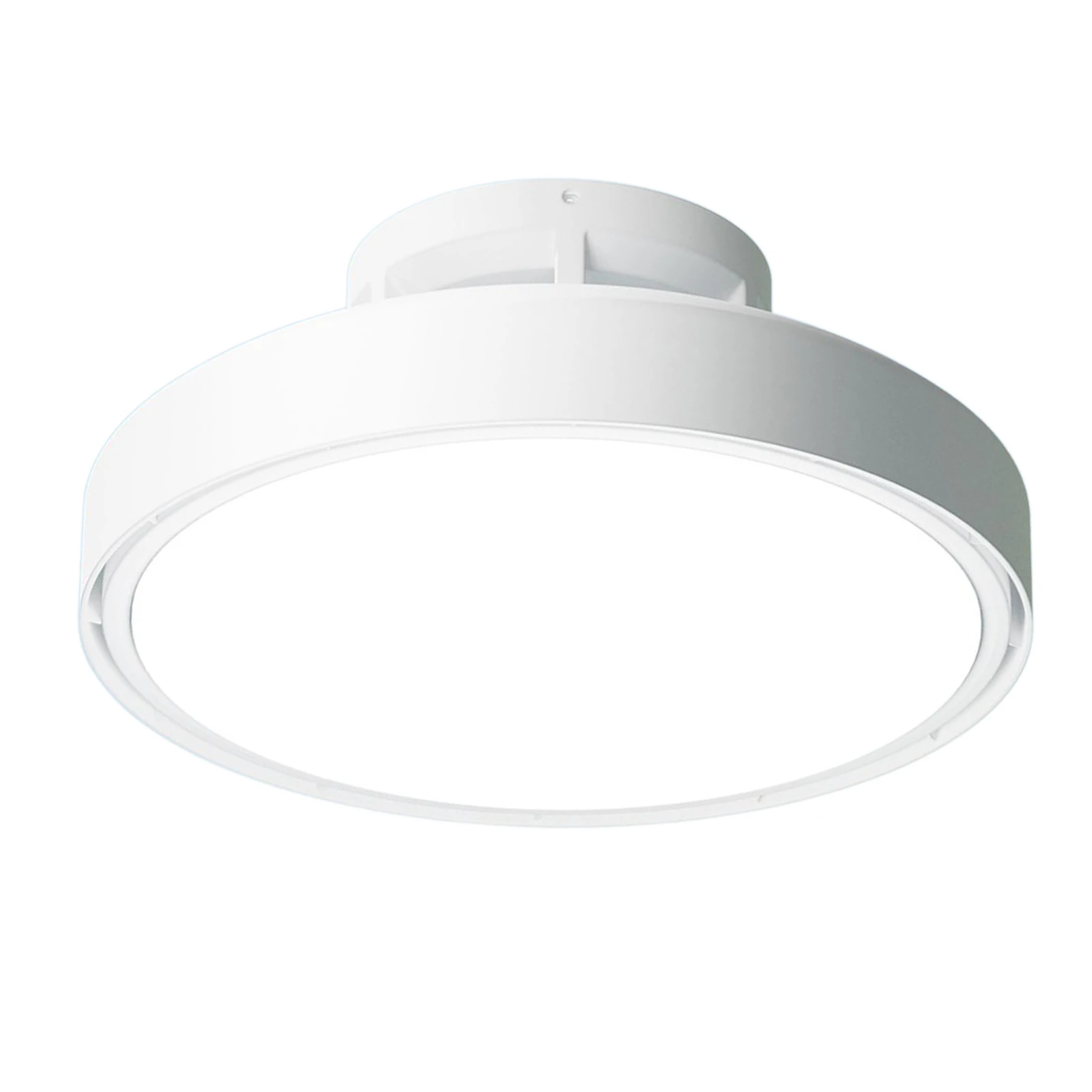 Jelena Smart Deckenventilator ohne Rotorblätter mit Beleuchtung, flache runde Deckenventilatoren mit Lichtern, Fernbedienung, App, 6 Geschwindigkeiten,  Kinder-Deckenventilator mit LED-Beleuchtung,