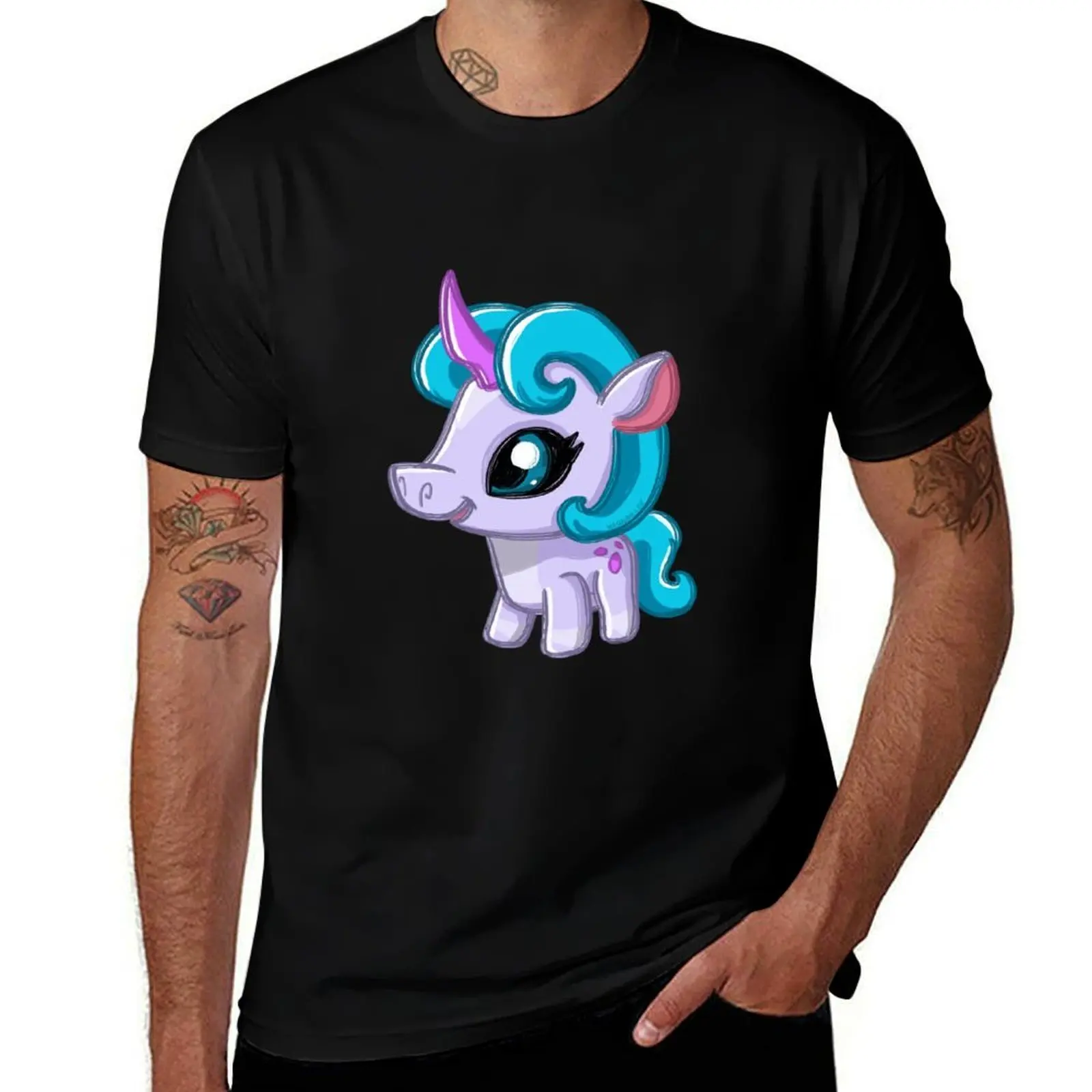

Baby Unicorn T-Shirt Outdoor Work Short Sleeve Top