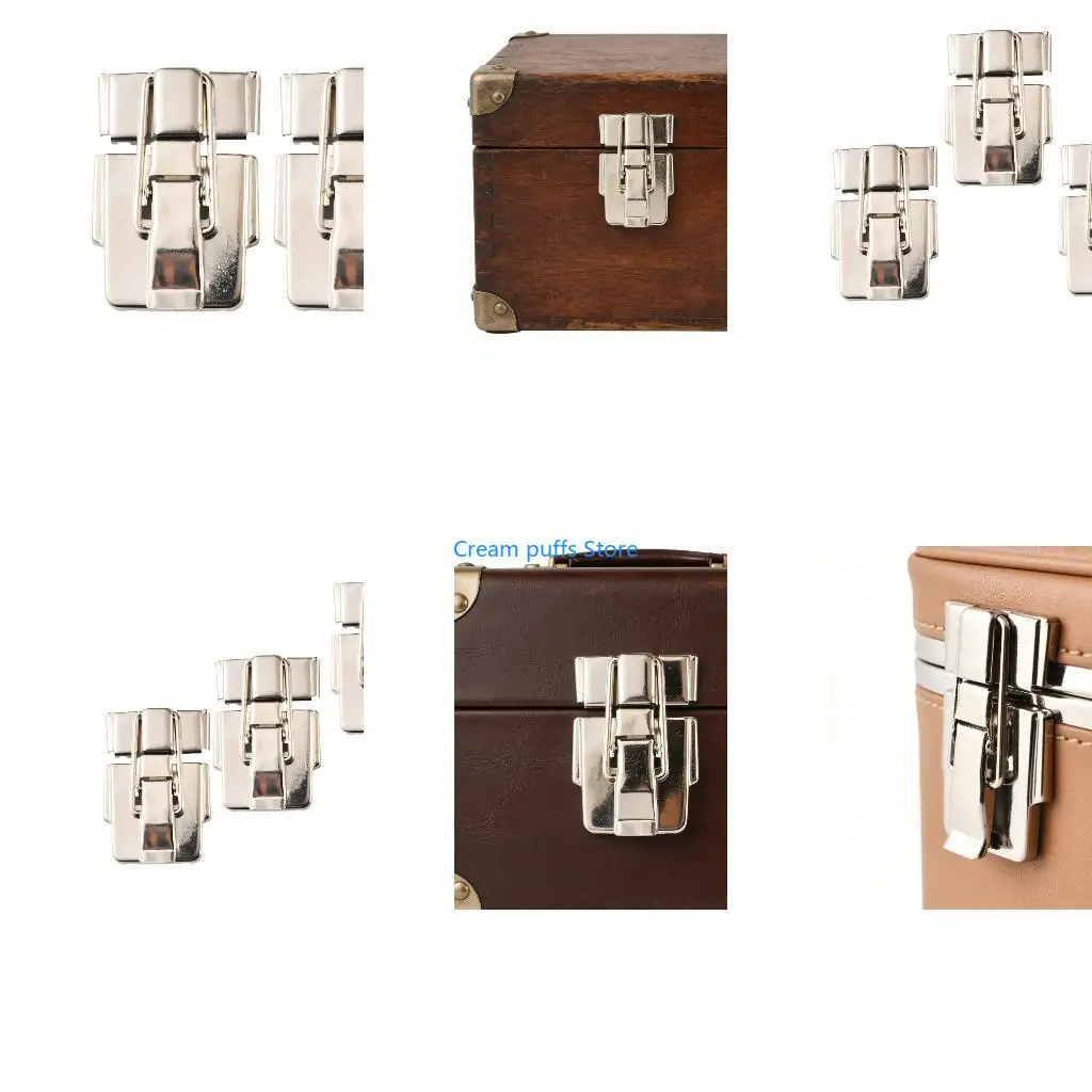 50LE Box Toggle Latches Iron Hasp Catches Small Suitcase Latches for Jewelry Box
