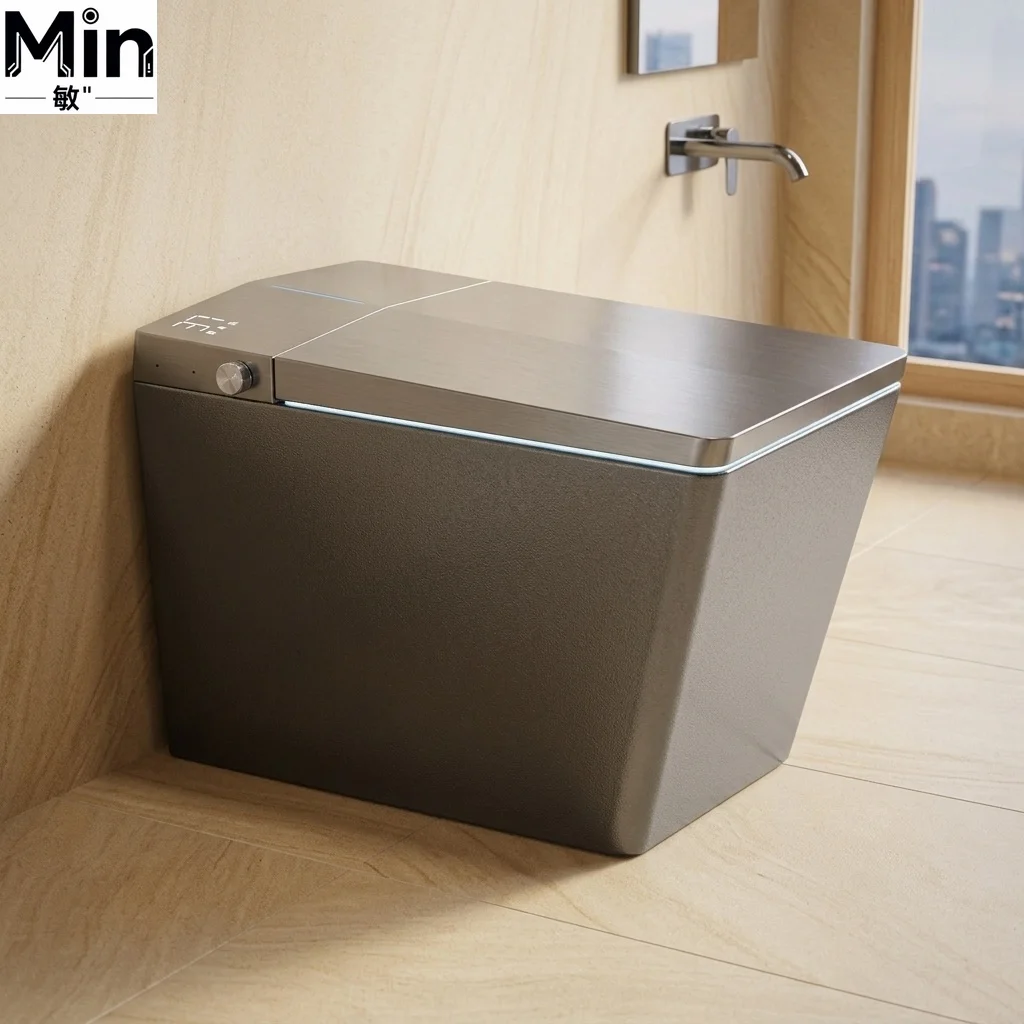 Floor Mounted One Piece Smart Toilet Automatic Flushing Lid Opening Sensor Smart Home Elongated Comfort Toilet