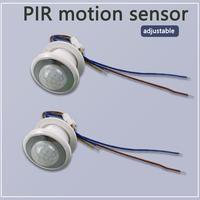 Motion Sensor Light Switch 220V 110V Pir Presence Sensor for Lighting Time Delay Adjust Movement Detector Lamp Automatic Switch