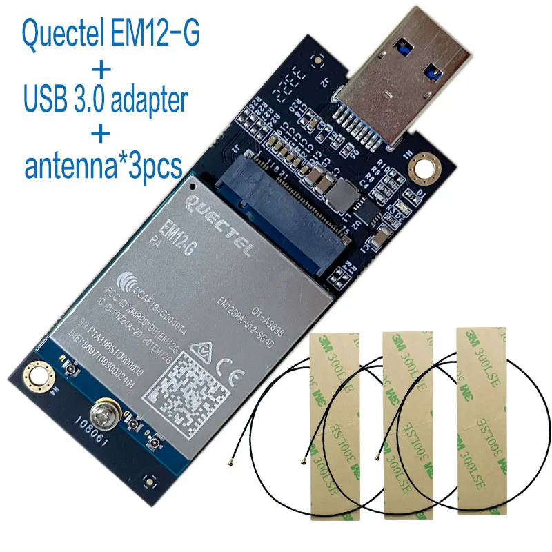 Quectel EM12-G EM12 LTE-A Cat12 M.2 module 600mbps downlink and 150mbps uplink peak data rate EM12GPA-512-MSFT3 module