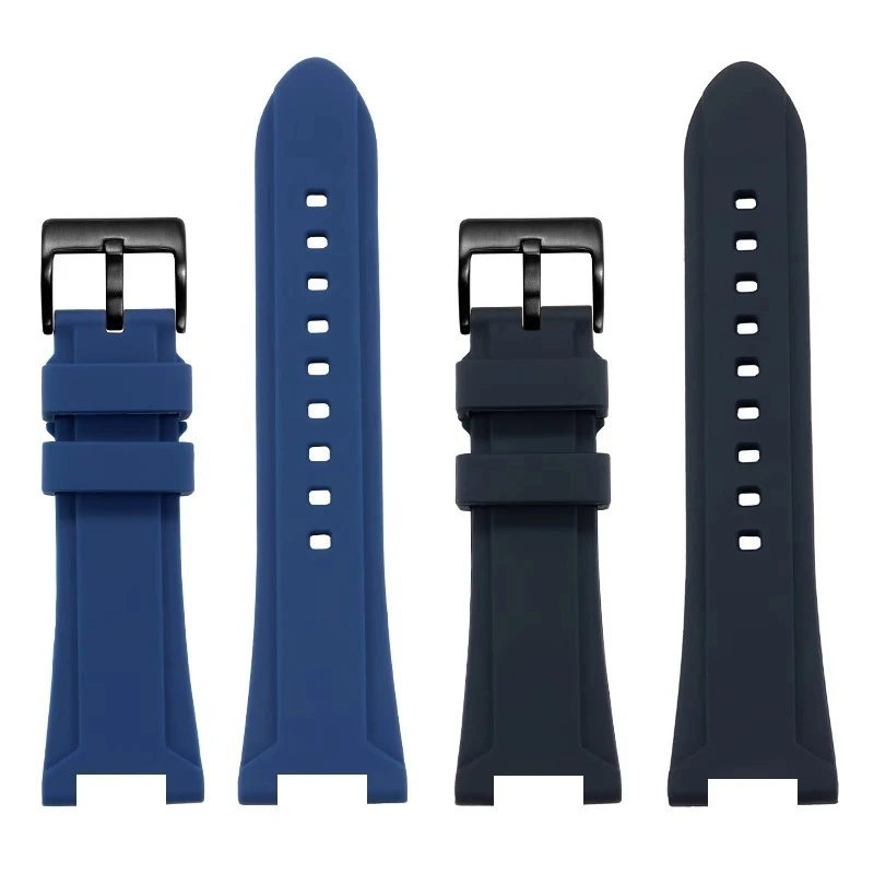 Modified Silicone Strap for Casio PRG-240 PRG-130Y PRG-130T PRW-1500 Waterproof Rubber Watchband Bracelet Black Blue with Tools