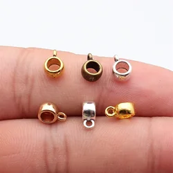 WYSIWYG 20pcs 4x6x8mm 6 Colors Glossy Spacers Beads Bail For Jewelry Making Glossy Bail Beads Charm Glossy Bail Beads