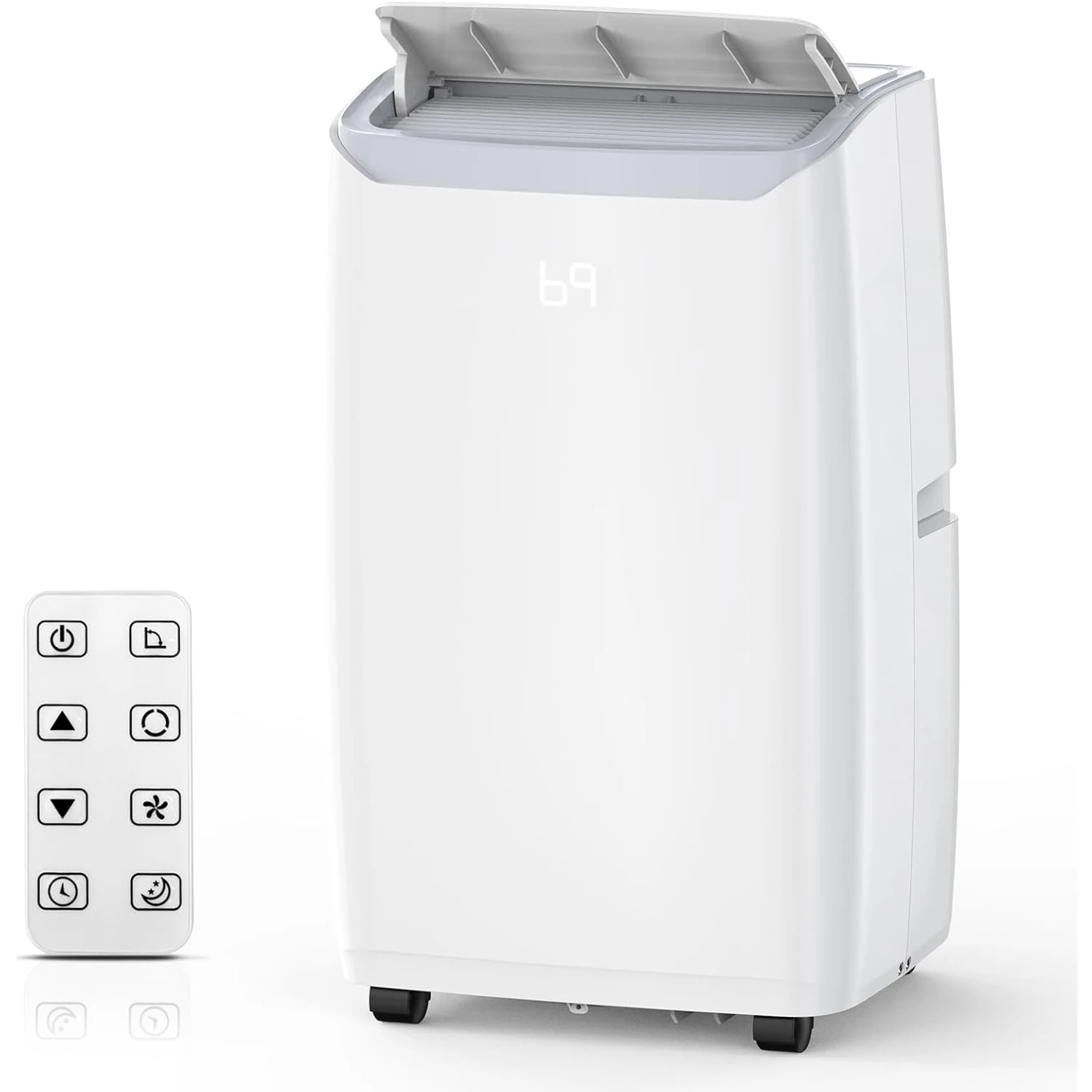 14000 BTU Portable Air Conditioner with White Body, Cooling, Dehumidifying & Fan Features, Quiet Operation for Large Rooms, 24-Hour Timer, Easy Setup & Energy Efficient — Generic
