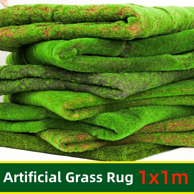 

Artificial Grass Rug Fake Moss Lawn Garden Landscape Simulation Turf Festival Wedding Home Decor Carpet Natural Green Wall Floor