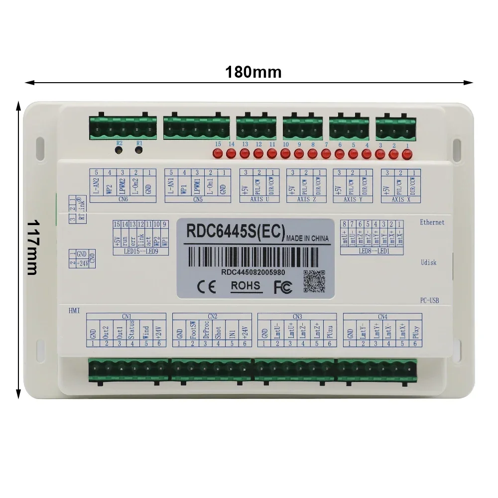 Imagem -03 - Haojiayi-controlador a Laser Ruida Co2 Atualização 6445 6445g Rdc6445g Sistemas para Máquina de Corte e Gravação a Laser 6445s Rdc6445s