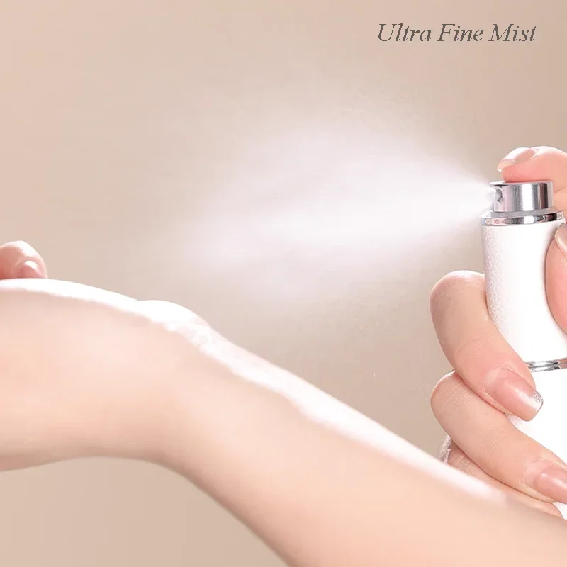 8ml หนังน้ําหอม Atomizer สเปรย์กลิ่นปั๊มขวดน้ําหอมแบบพกพาคอนเทนเนอร์เครื่องสําอางเดินทาง Vial MINI Empty สเปรย์ขวด