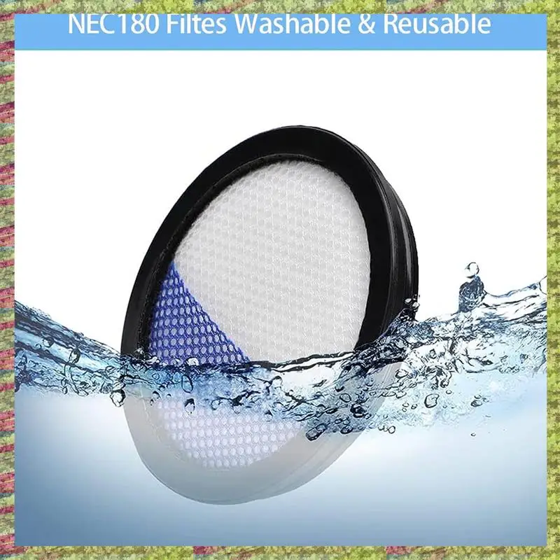 ABKB 4 قطعة استبدال مرشحات فراغ تستقيم ل يوريكا NEC180 NEC280TL NEC380 NEC480 NEC185 NEC186 NEC190 أجزاء المكنسة الكهربائية