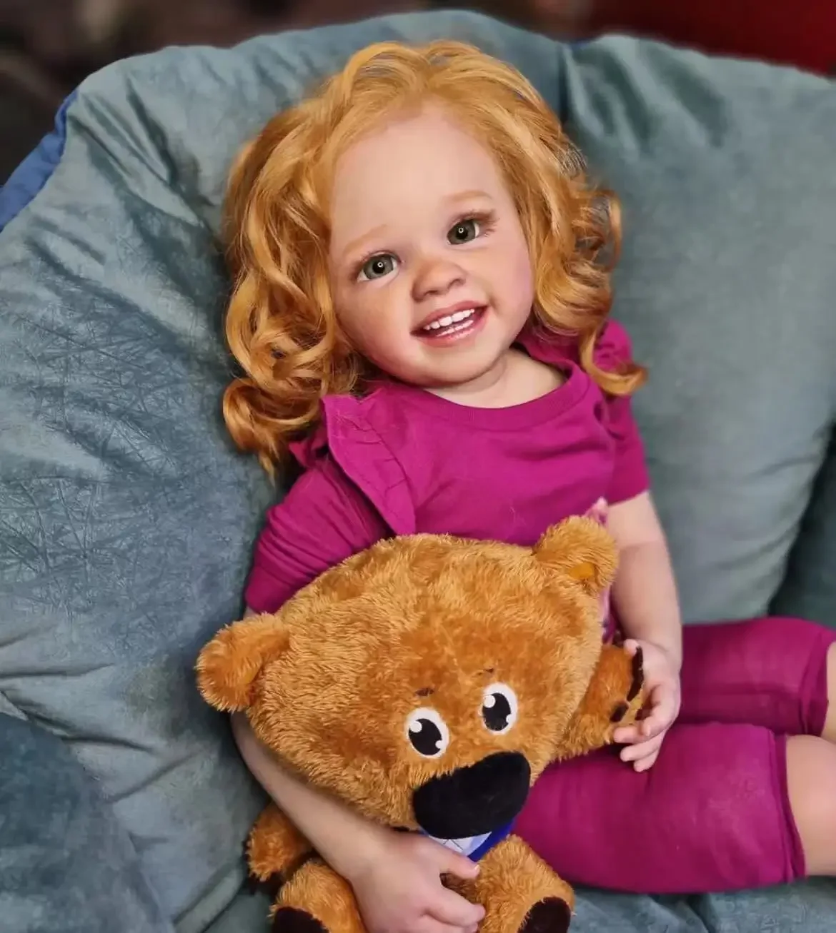 

DLS Customized Limited Supply29inch Reborn Baby Doll Shanti With Long Curly Yellow Hair Different Dress Christmas Gift