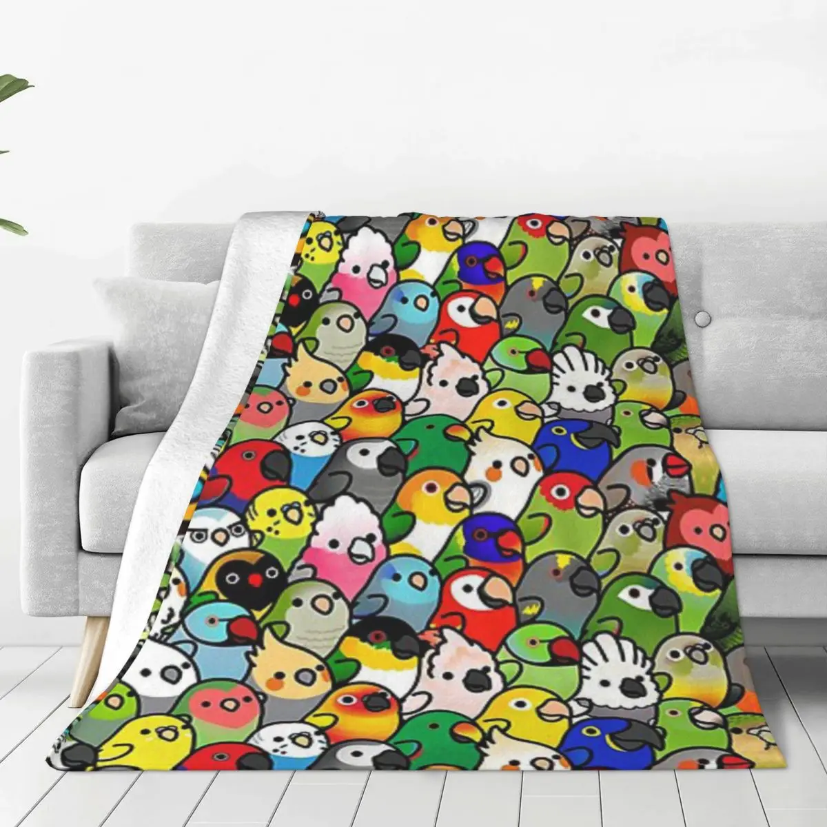 

Everybirdy Pattern 2023 Blanket Sofa Bedroom Bed Home Office Nap Blanket Car Travel Picnic Blankets Gift