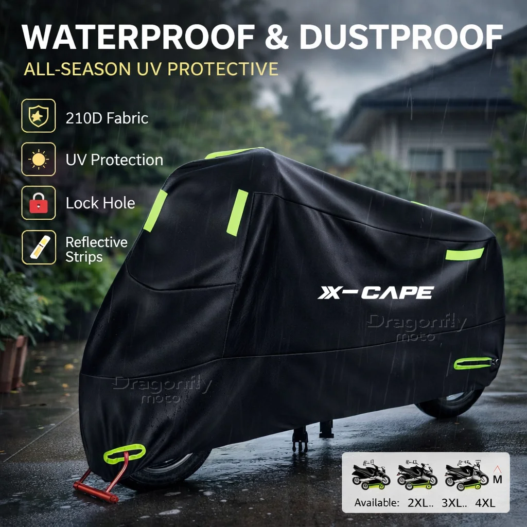 For Moto Morini X-Cape 650 650X 2023 2022 XCape Motorcycle Cover Waterproof Outdoor Scooter UV Protector Rain Cover
