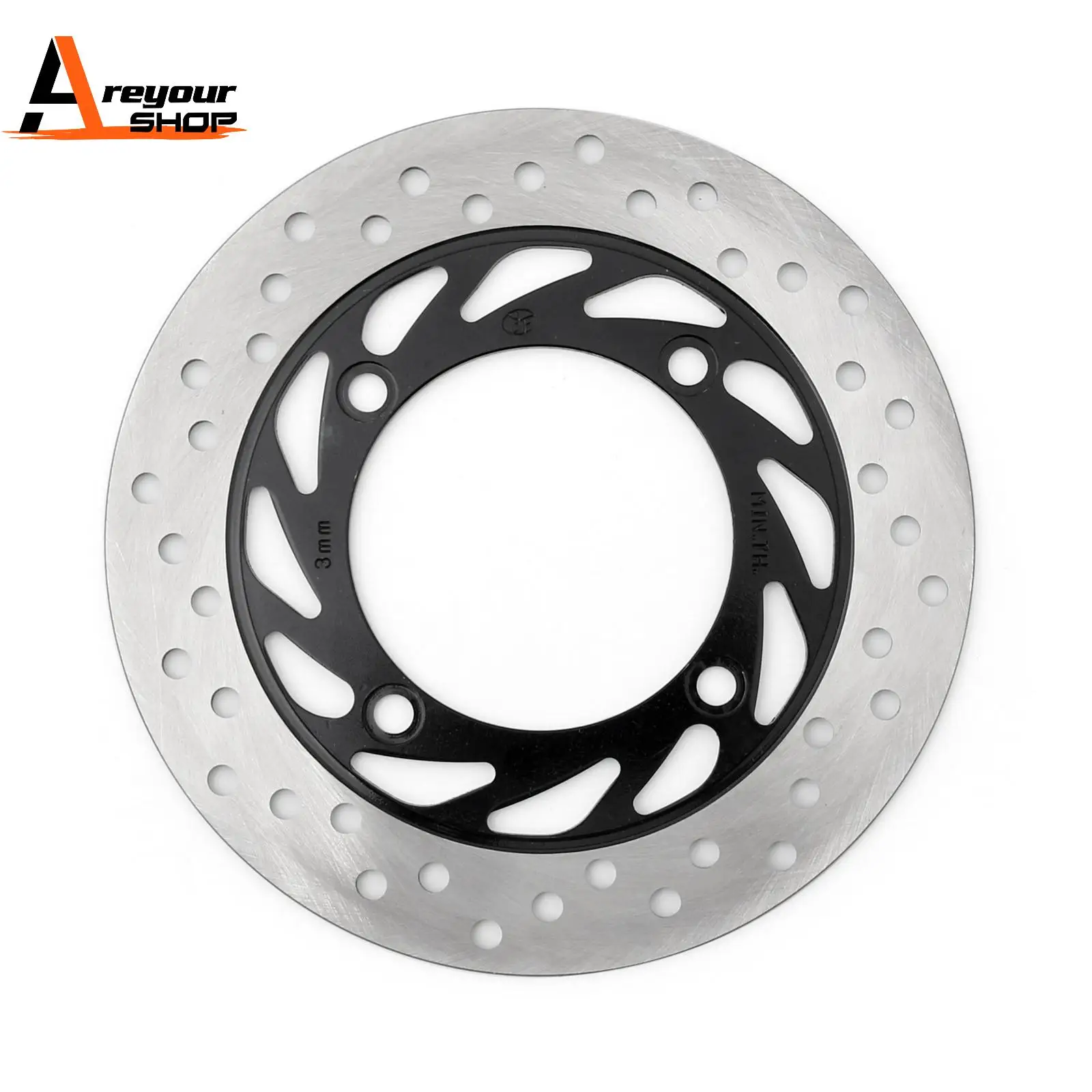 Disco de Freno Delantero Izquierdo Areyourhshop Compatible con Honda CB 250 N/T/W/X/Y/1/4 Two Fifty 92-05