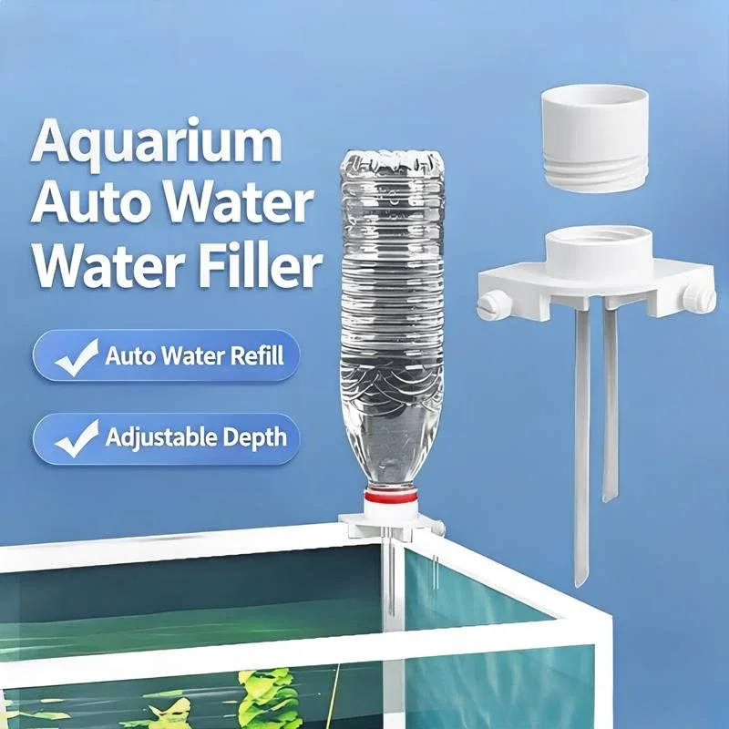 Mini Aquarium Automatic Water Refiller Water Level Controller No Power Drip Bucket Water Filler for Salt Fresh Water Fish Tank