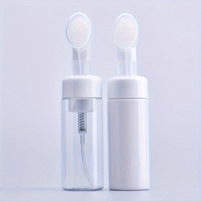 

200 мл пена, пластиковая пустая бутылка, чистящий мусс, ПЭТ, мягкий пресс, силиконовая массажная щетка, очищающее средство для лица, пенящаяся косметика