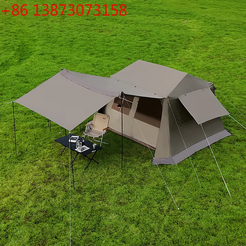 

Уличная палатка на крыше 13, портативная палатка для кемпинга, две комнаты, один зал, виниловая палатка для кемпинга, автоматическая, быстро открывающаяся, складная, непромокаемая, утолщенная