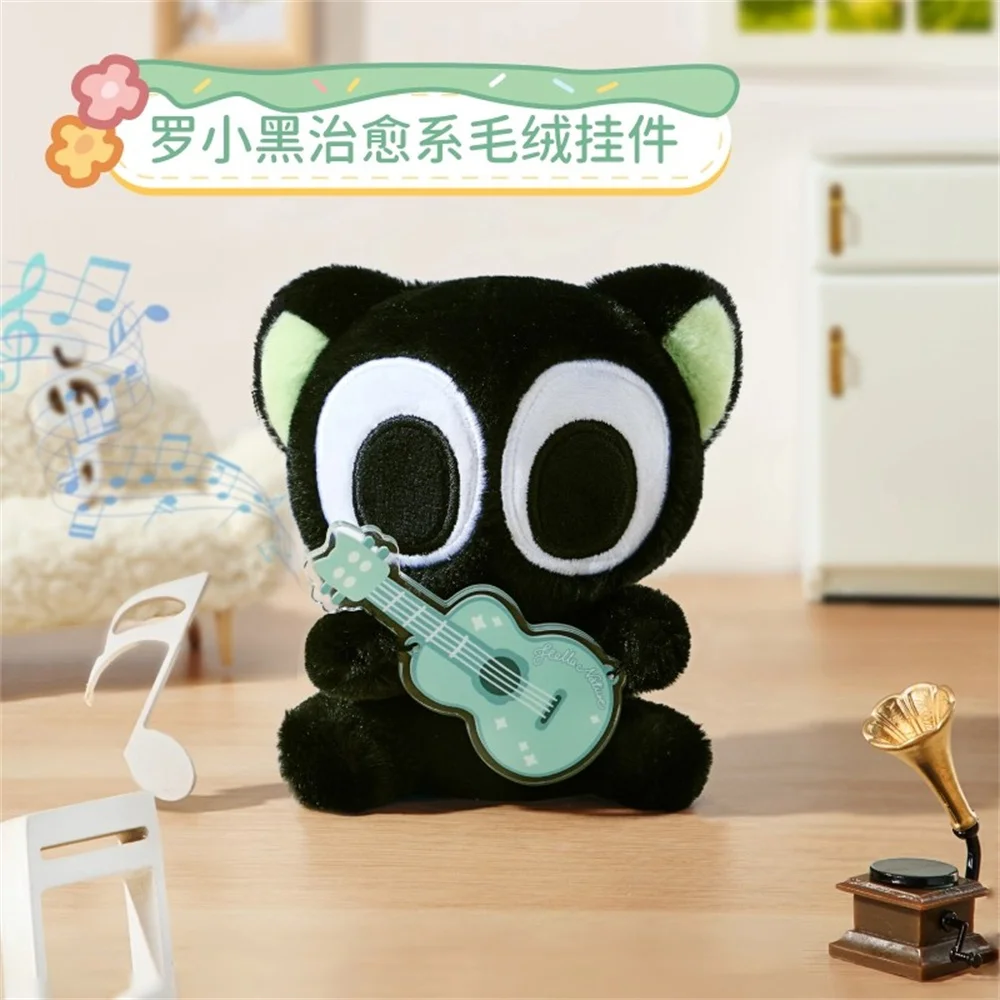Official Anime The Legend of Luo Xiao-Hei Xiao Hei Doll Toy Plush Stuffed Keychain Pendant Original Cartoon Cosplay Cute Gift