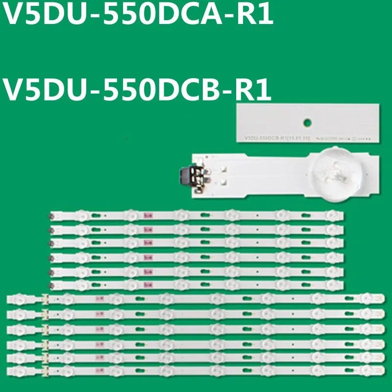 New LED Backlight Strip For V5DU-550DCA-R1 V5DU-550DCB-R1 UE55MU6120 UE55JU6610 UE55JU6075 UE55JU6440 UE55KU6000 UN55KU6300