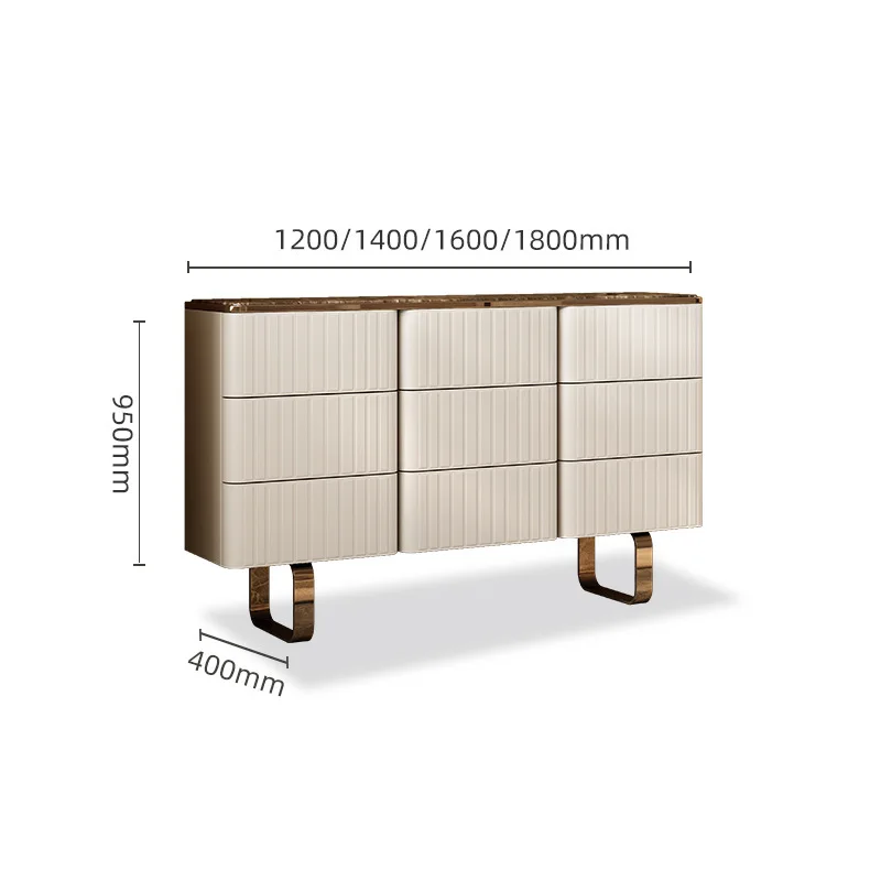 Solid wood dining side storage chest modern simple entrance cabinet Nordic living room dining room wine cabinet tea cabinet