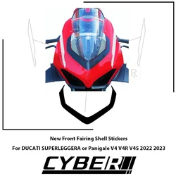 New Front Fairing Shell Stickers For DUCATI SUPERLEGGERA or Panigale V4 V4R V4S 2022 2023